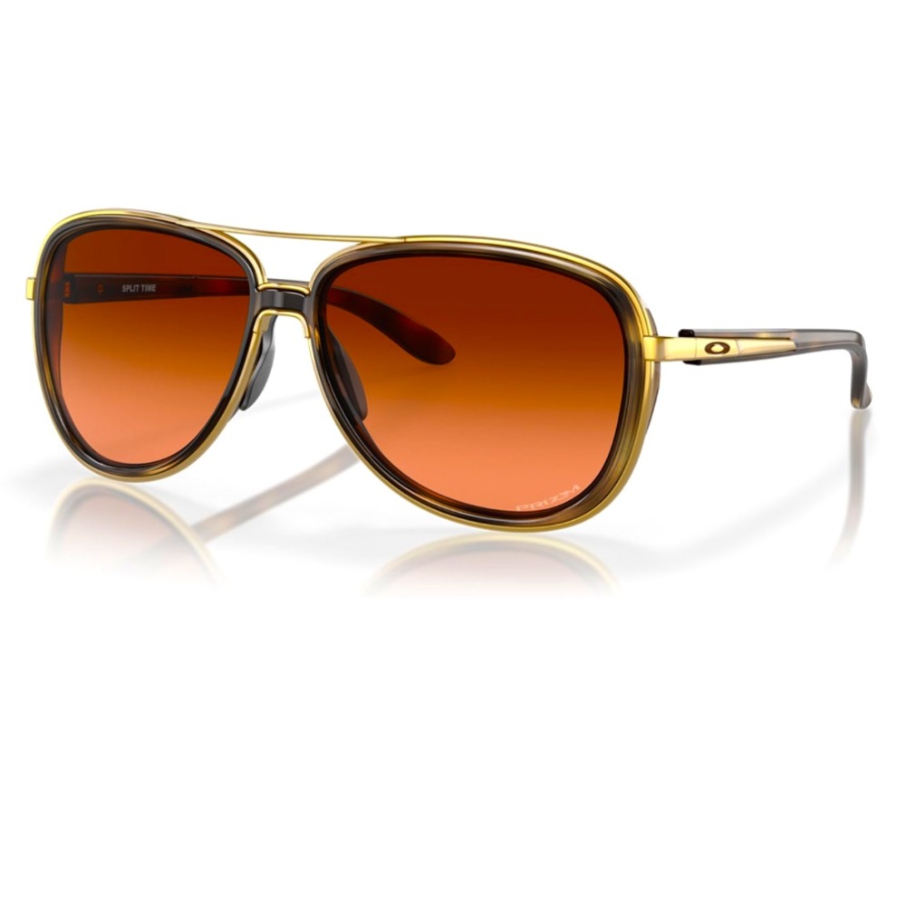 Oakley Split Time Sunglasses prizm brown gradient lenses, brown tortoise frame
